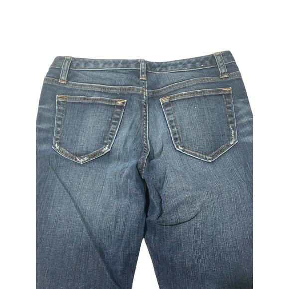 Banana Republic Women's Straight Leg Jeans Size 4 Blue Low Rise Stretch Bootcut - Picture 4 of 10